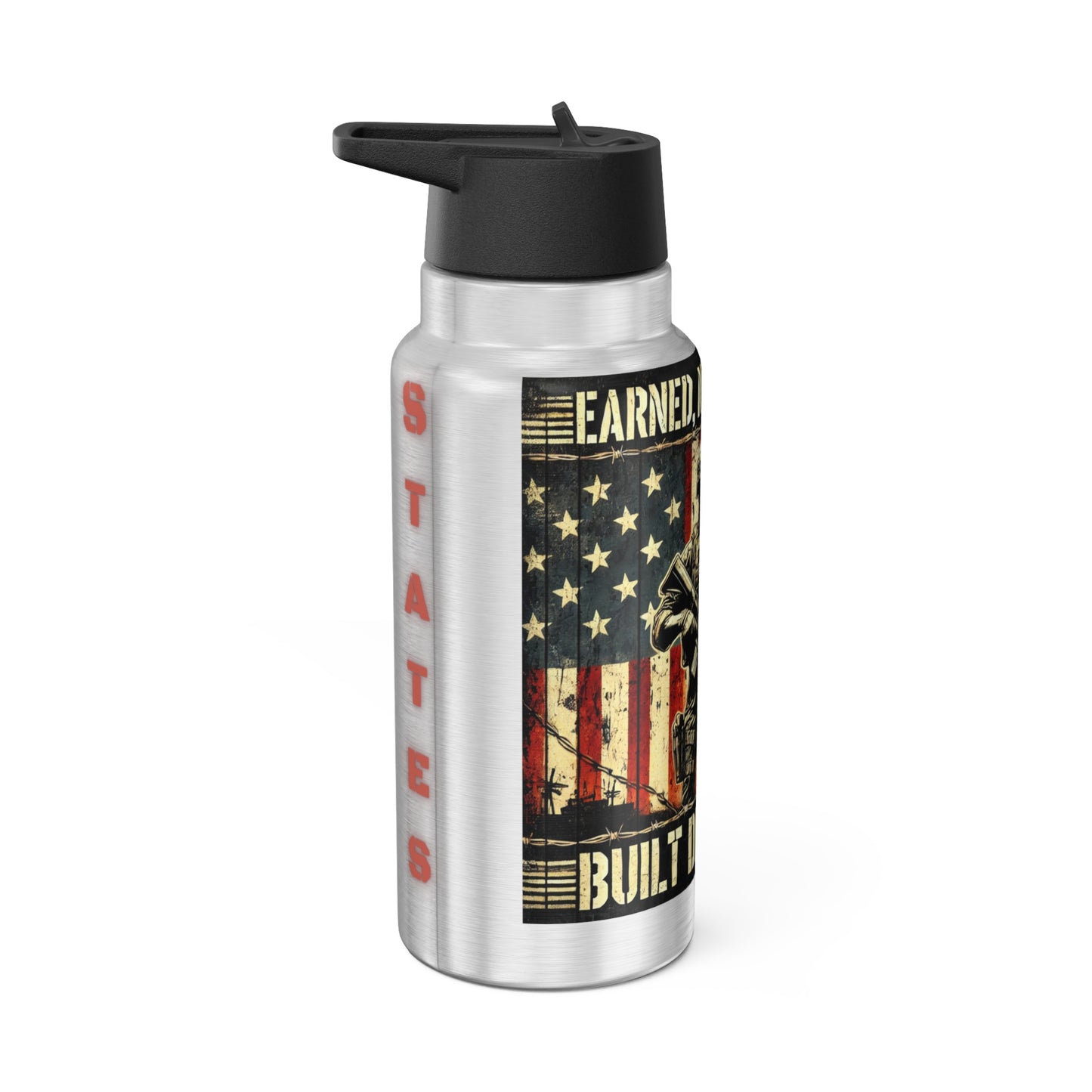 Tumbler Travel Patriotic Gator Tumbler - 32oz Military Inspired Built Different Military Gift For Anyone
