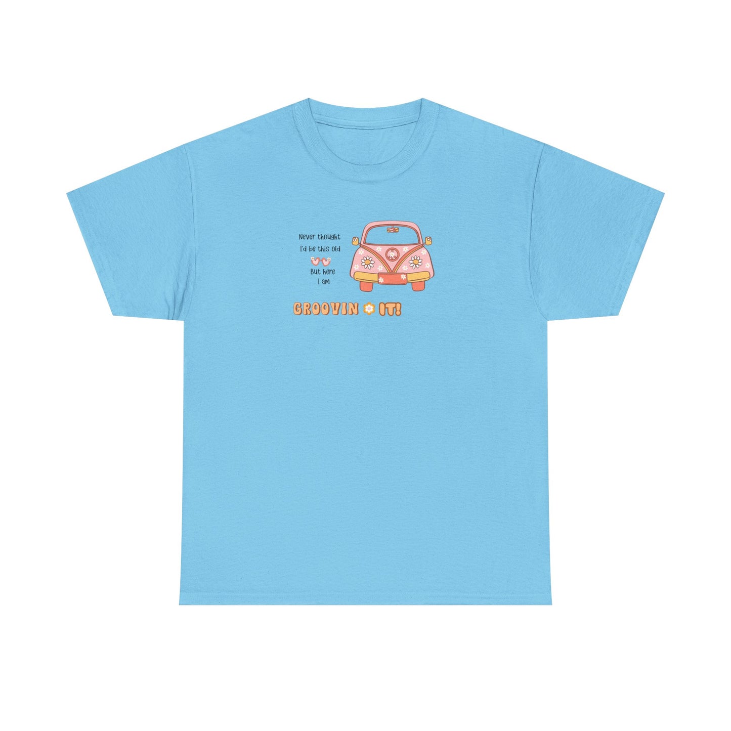 T-Shirt Perfect Gift for Road Trip Lovers Retro VW Car Unisex Heavy Cotton Tee Funny Getting Older Joke