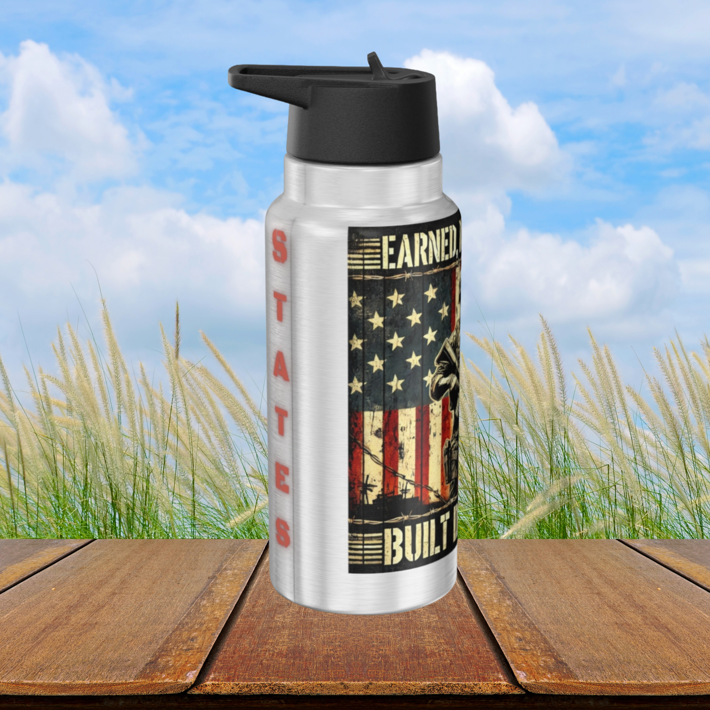 Tumbler Travel Patriotic Gator Tumbler 32oz Military Inspired Built Different Military Gift For Anyone