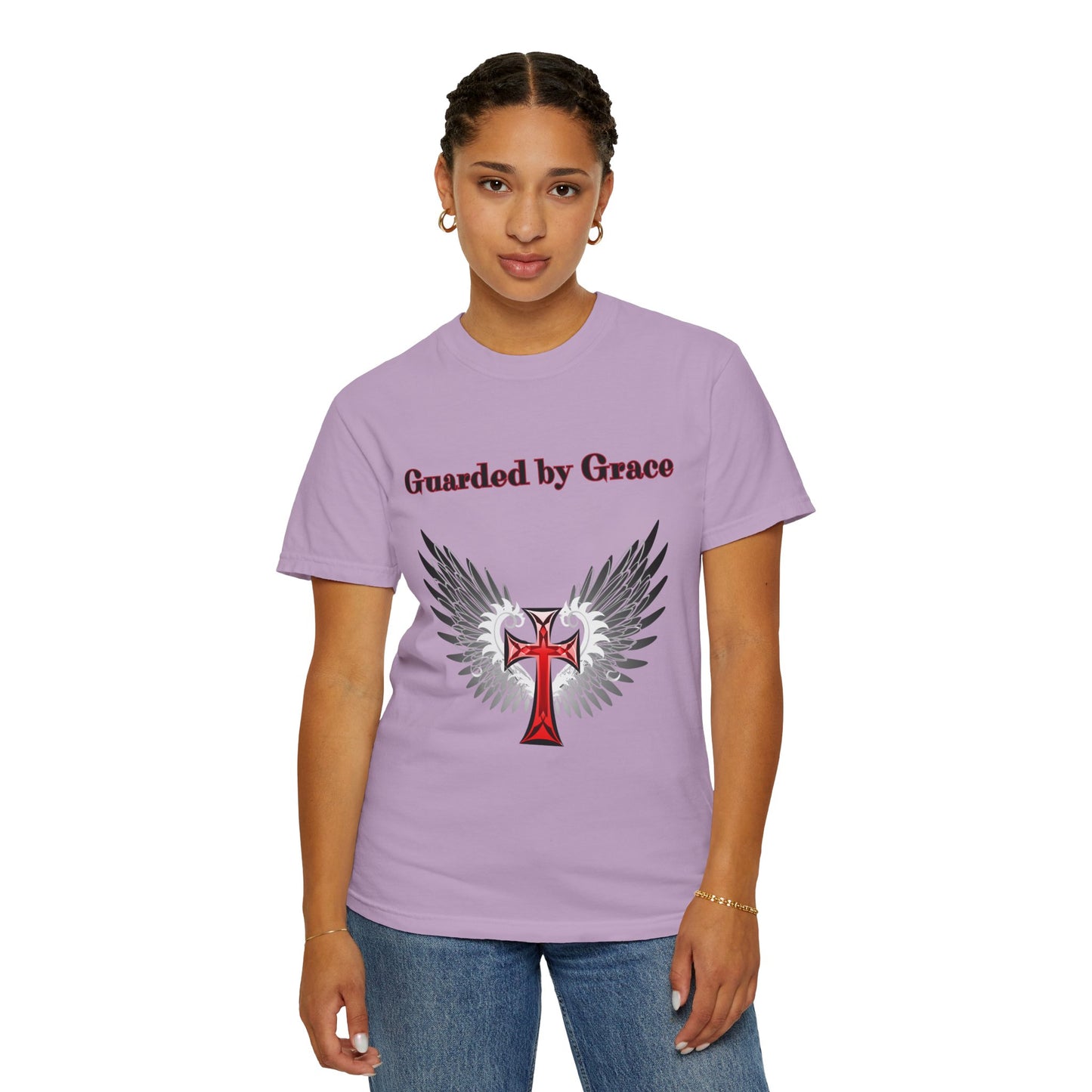 T-Shirt Guarded by Grace Unisex T-Shirt with Wings Design Christian Apparel Unique Gift Faith-based Fashion Inspirational SpiritualTee