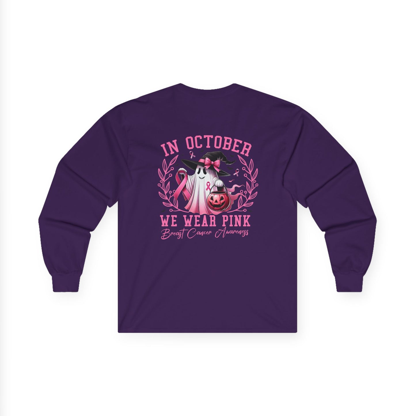 T-Shirt Breast Cancer Awareness Long Sleeve Tee Pink October Shirt Unisex Tee Supportive Apparel Awareness Month Merchandise