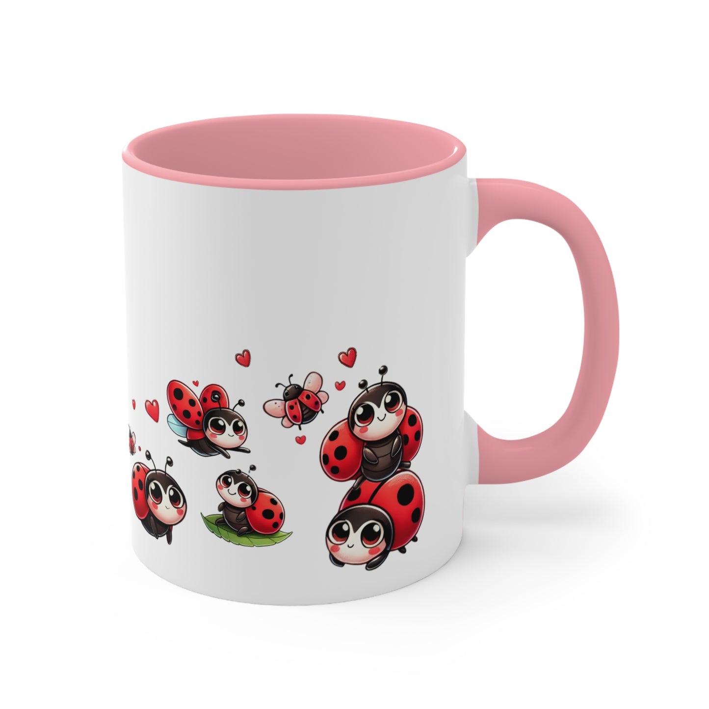 Coffee Mug Personalized Nana Ladybug Accent Mug - Cute Gift for Grandmothers