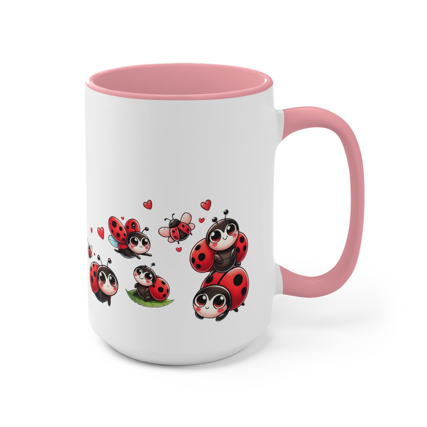Coffee Mug Personalized Nana Ladybug Accent Mug - Cute Gift for Grandmothers