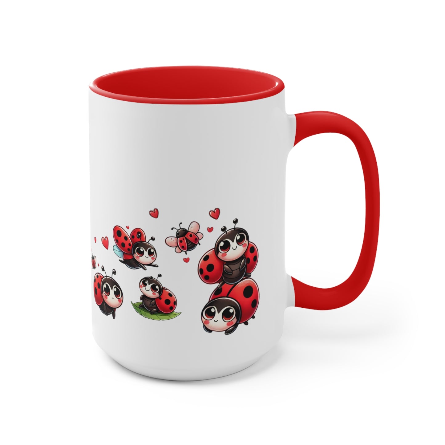 Coffee Mug Personalized Nana Ladybug Accent Mug - Cute Gift for Grandmothers