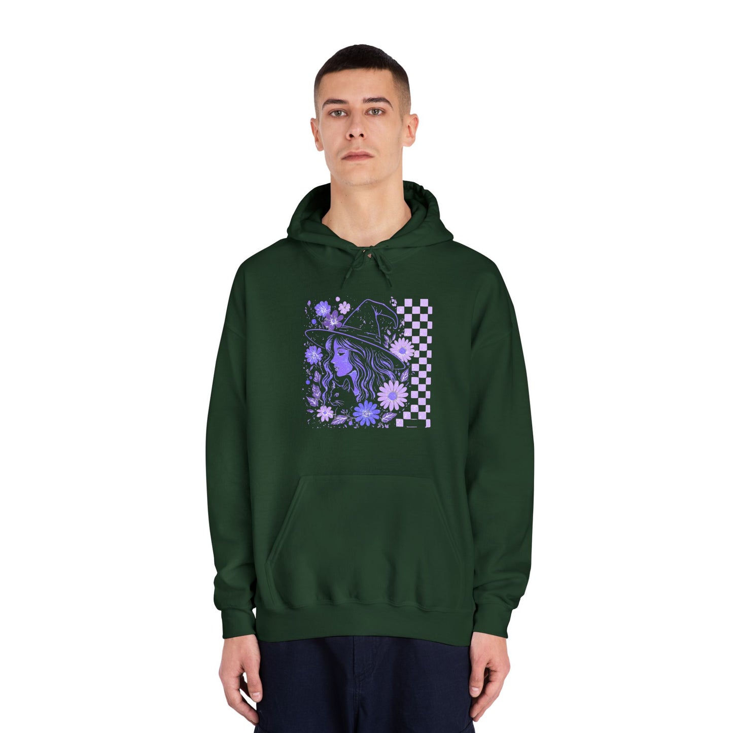 Sweatshirt Whimsical Floral Unisex Hooded Sweatshirt Casual Wear Streetwear Gift for Her Cozy Sweatshirt Spring Fashion Halloween