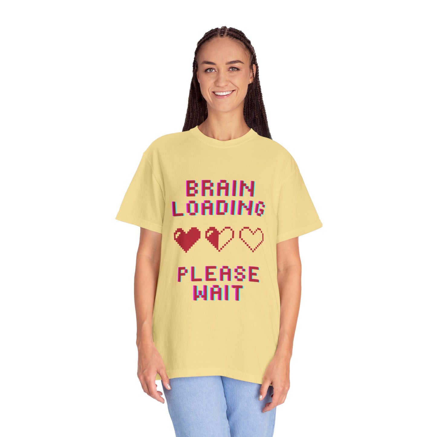 T-Shirt Brain Loading Unisex T-shirt Gamer Gift Fun Gift Geeky Apparel Cute Slogan Tee Perfect for Relaxation