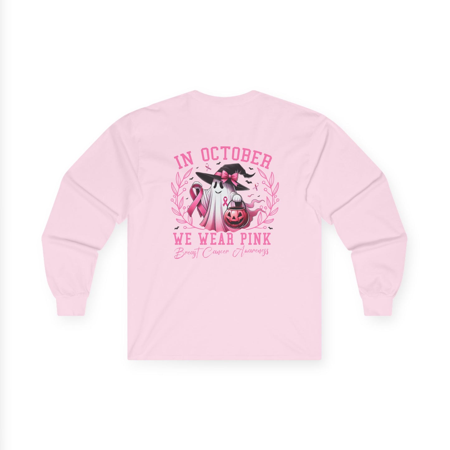 T-Shirt Breast Cancer Awareness Long Sleeve Tee Pink October Shirt Unisex Tee Supportive Apparel Awareness Month Merchandise