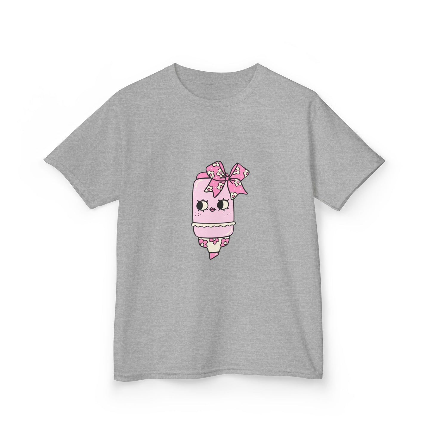 T-Shirt Kids Heavy Cotton™ Tee Fun Graphic Cute School Shirt Everyday Wear Coquette Design