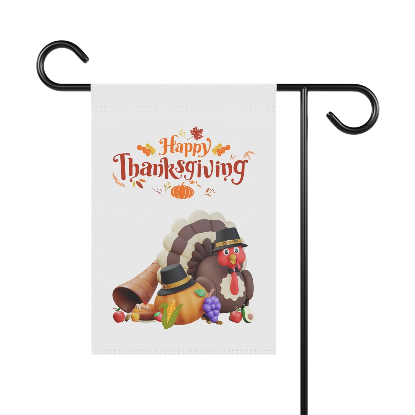Garden Banner Thanksgiving Fall Decor Outdoor Flag Holiday Greeting Seasonal Decoration