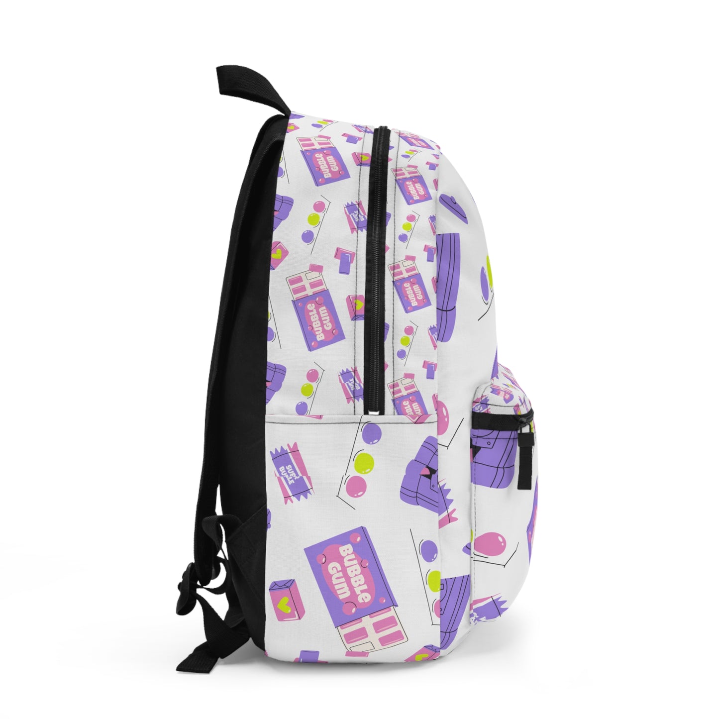 Backpack Bubble Gum Print Backpack Fun School Bag Cute Travel Backpack Pastel Aesthetic Bag Gifts for Kids and Teens Diaper Bag
