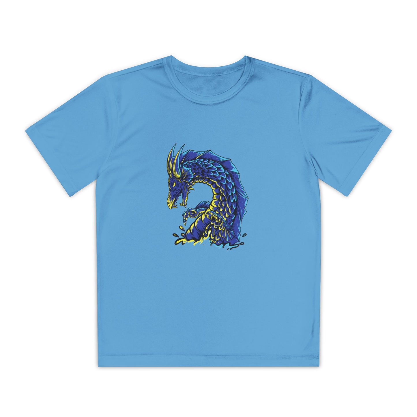 T-Shirt Youth Dragon Graphic Tee Competitive Spirit Shirt for Kids Epic Dragon Art Birthday Gift Sports Event Apparel