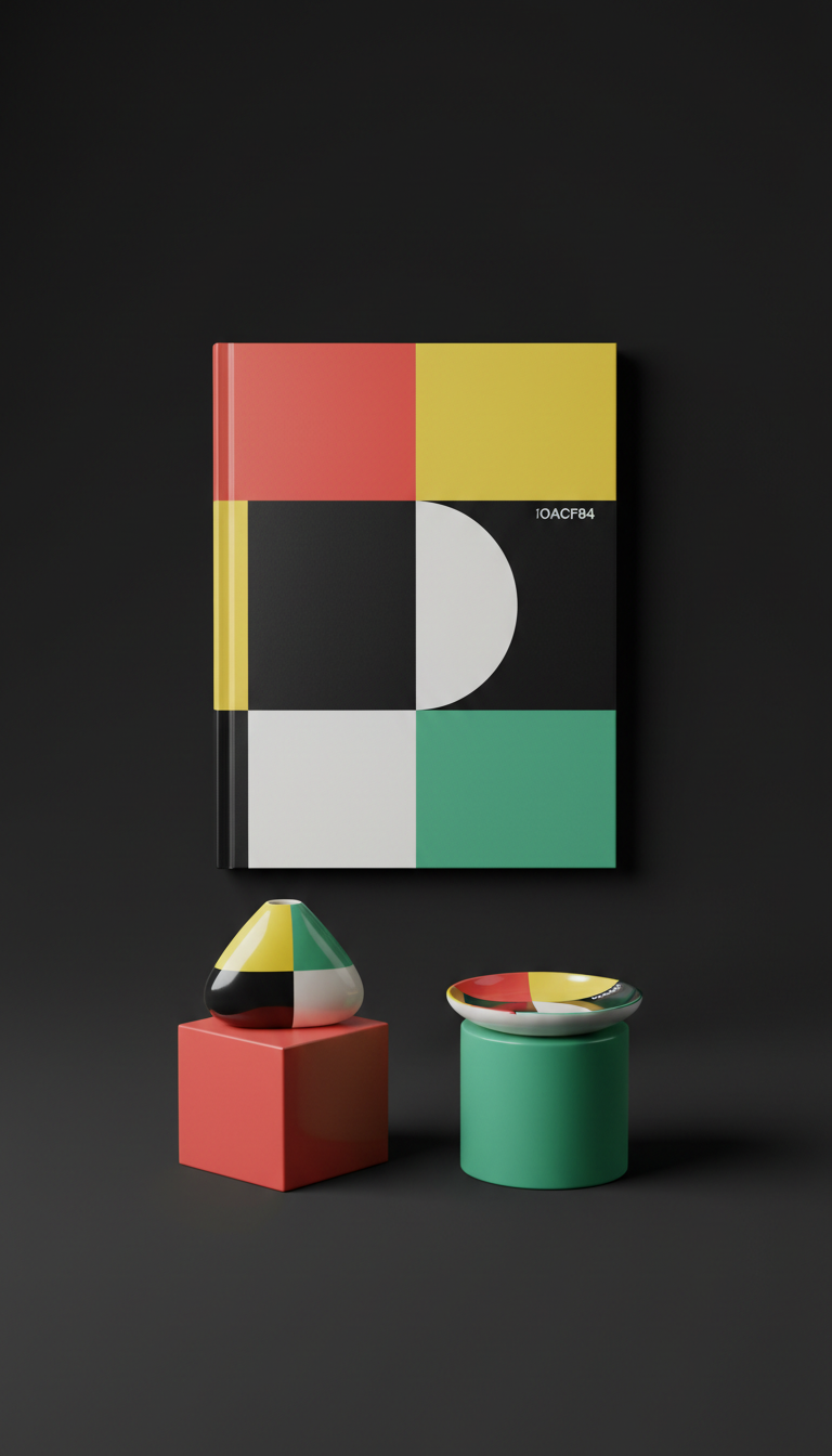Hardbound Journal with Abstract Cover