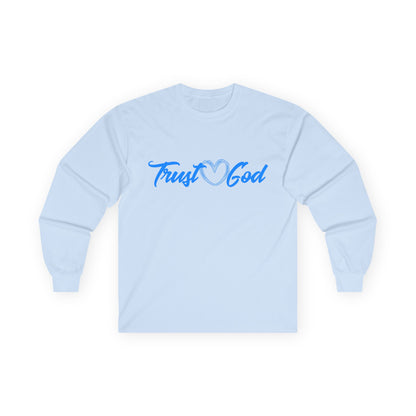 T-Shirt Trust God Unisex Long Sleeve Tee Faith-Based Apparel Christian Religious Gift