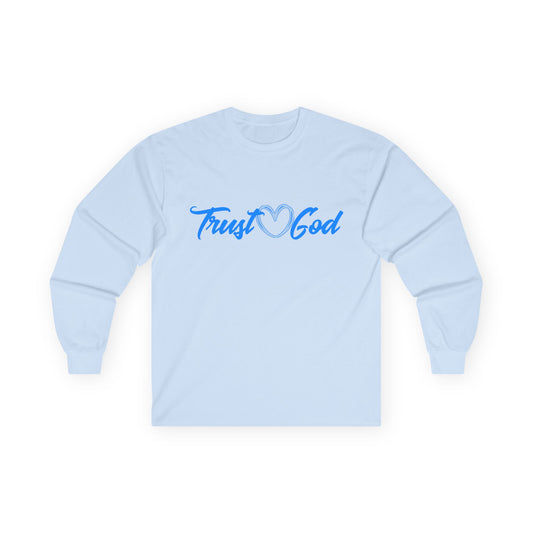 T-Shirt Trust God Unisex Long Sleeve Tee Faith-Based Apparel Christian Religious Gift