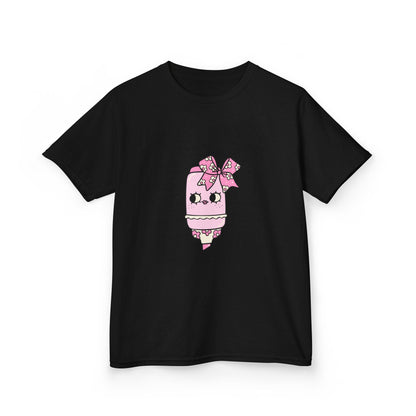 T-Shirt Kids Heavy Cotton™ Tee Fun Graphic Cute School Shirt Everyday Wear Coquette Design