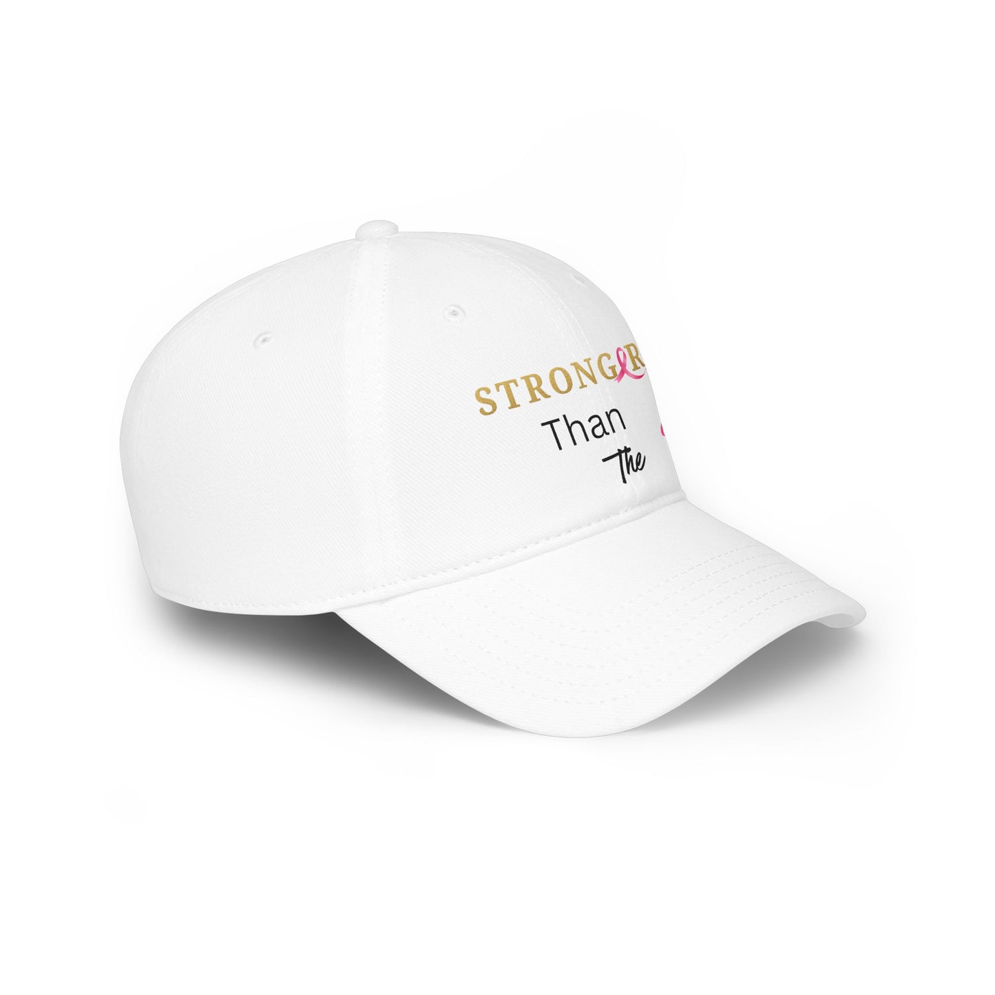 Baseball Cap Stronger Than The Storm Inspirational Low Profile Hat Cancer Awareness Gift