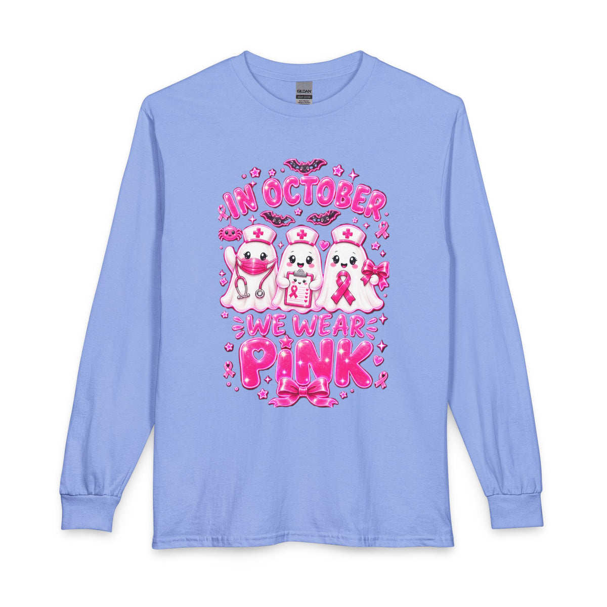 Long Sleeve Shirt — "In October We Wear Pink" Breast Cancer Awareness