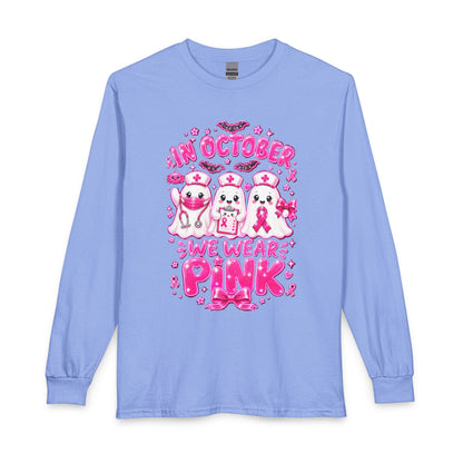 Long Sleeve Shirt — "In October We Wear Pink" Breast Cancer Awareness