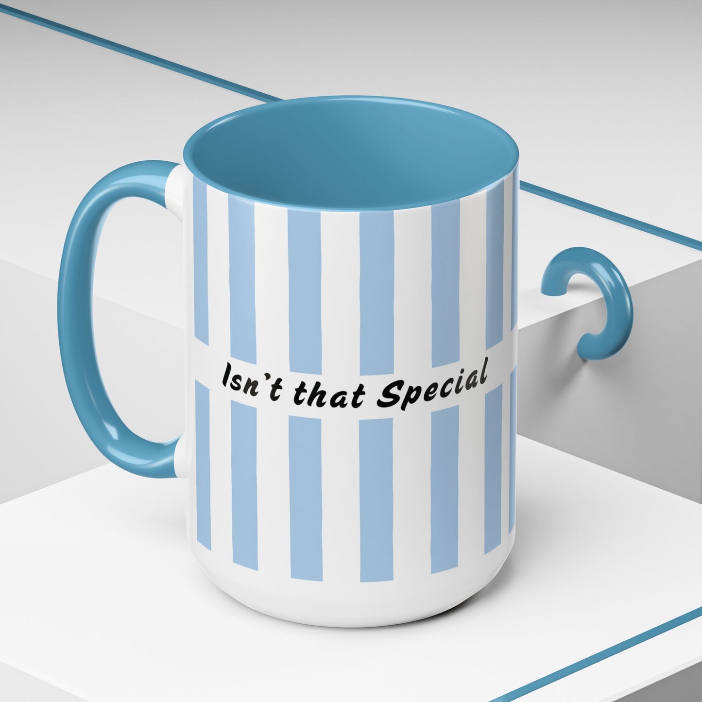 Isn’t That Special Blue Striped Accent Coffee Mug