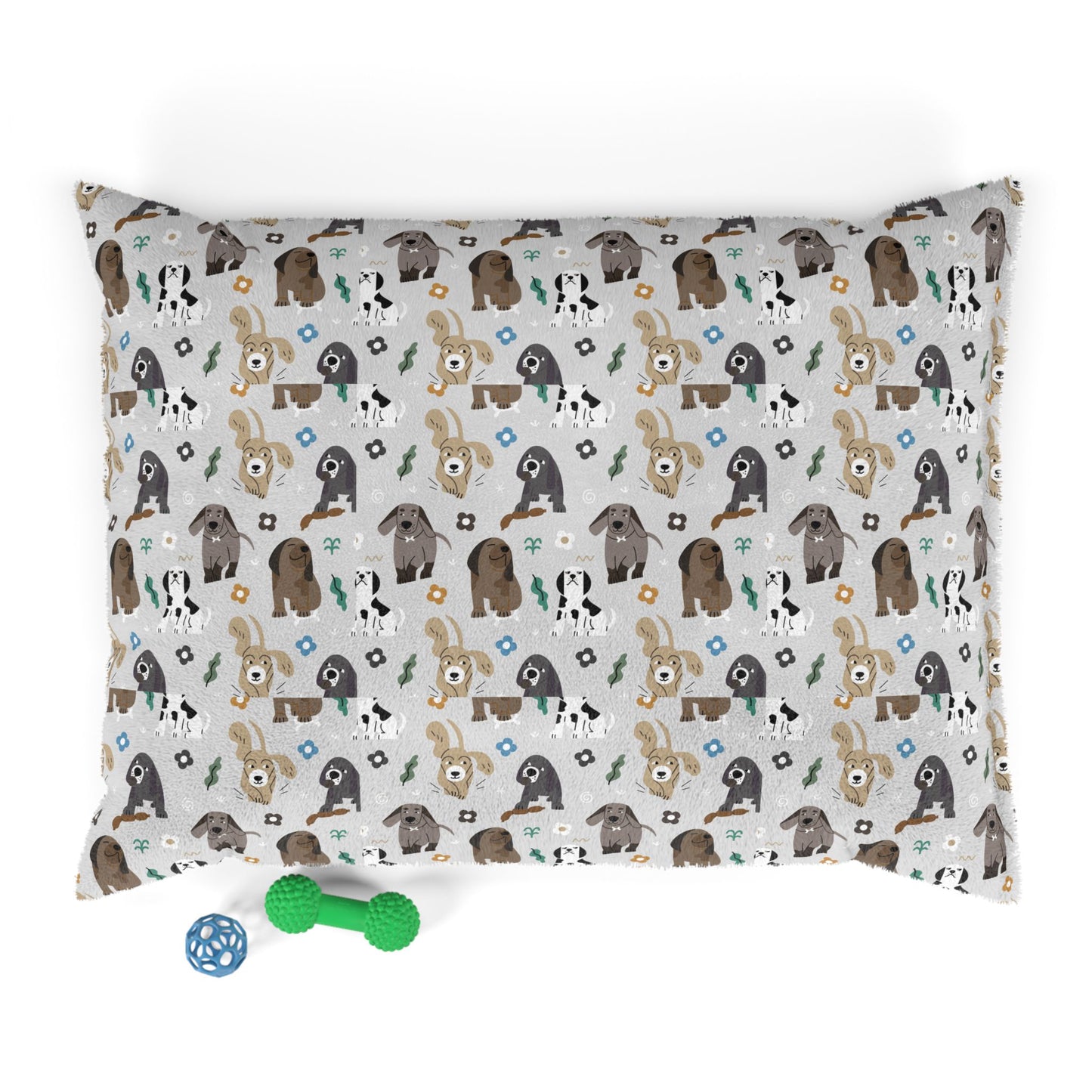 Pet Bed Cozy Cute Dog Pattern Dog Bed Puppy Nest Comfy Cat Bed Pet Decor for Home Gifts for Pet Owners Dog or Cat Lover's Pet Bed
