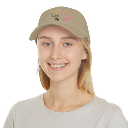 Baseball Cap Stronger Than The Storm Inspirational Low Profile Hat Cancer Awareness Gift