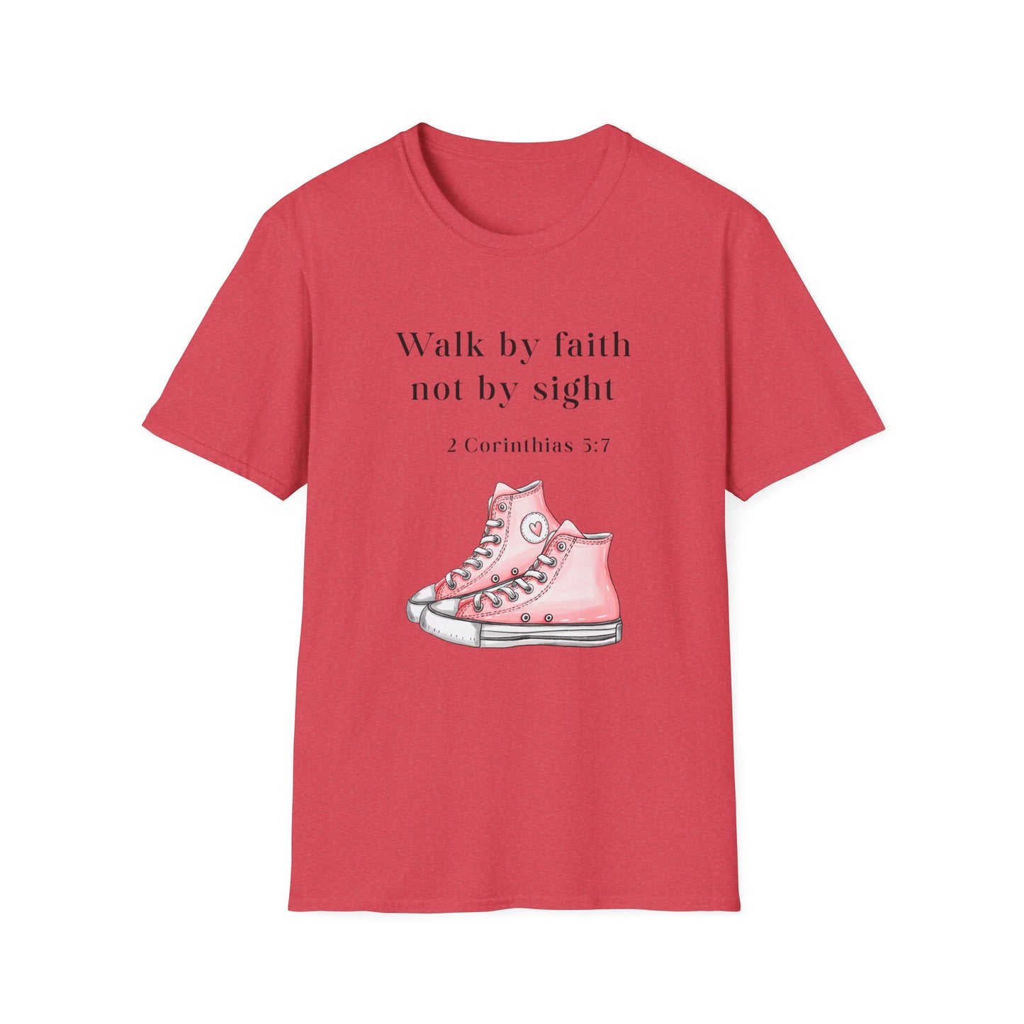 Faith-Inspired Unisex T-Shirt, Walk by Faith Tee, Christian Graphic Shirt, Inspirational Apparel, Casual Everyday Wear, Birthday Gift Idea