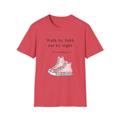 Faith-Inspired Unisex T-Shirt, Walk by Faith Tee, Christian Graphic Shirt, Inspirational Apparel, Casual Everyday Wear, Birthday Gift Idea