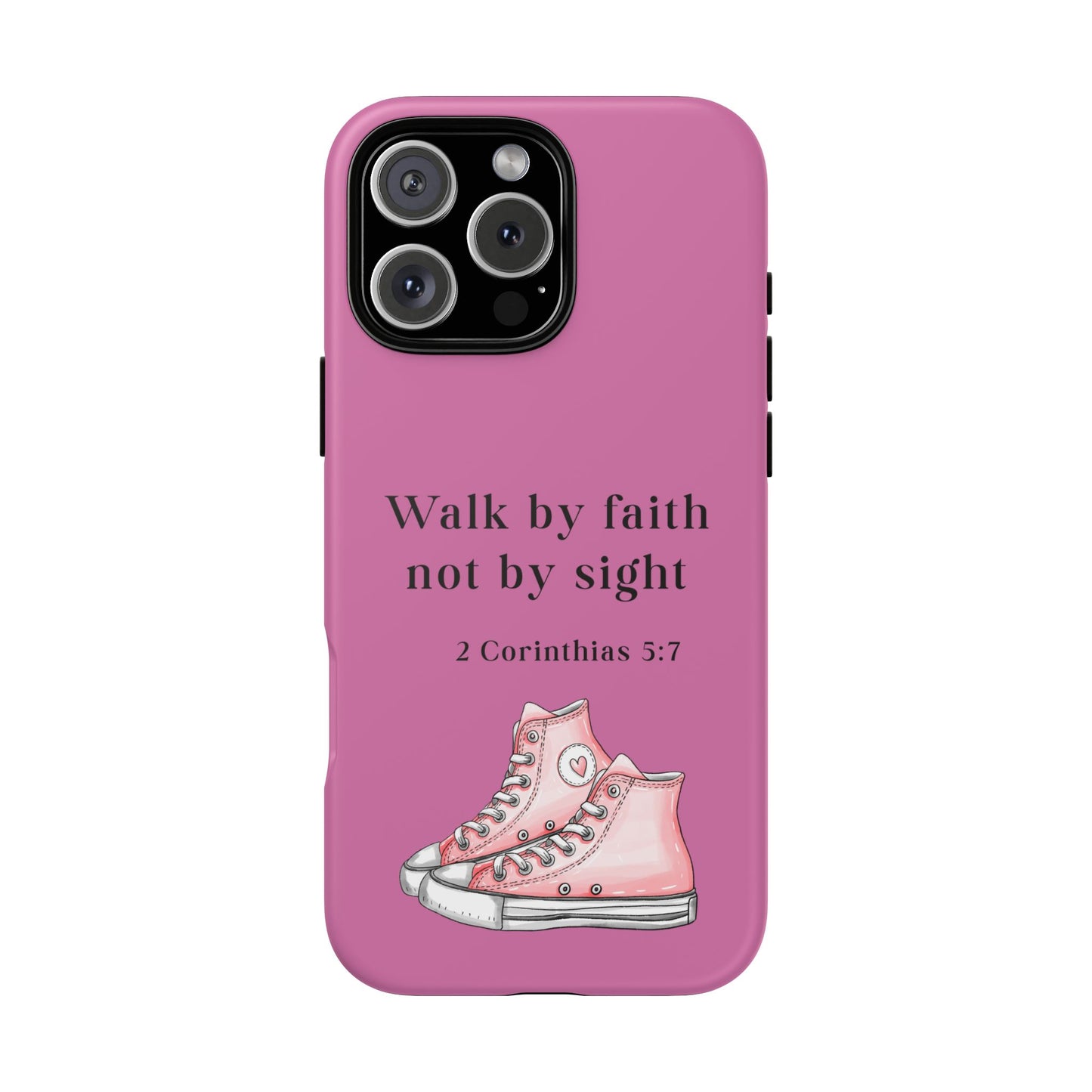 Cellphone Cae Faith-Inspired Phone Case Inspirational Gift Bible Verse Accessory Pink Converse Design Christian Phone Cover
