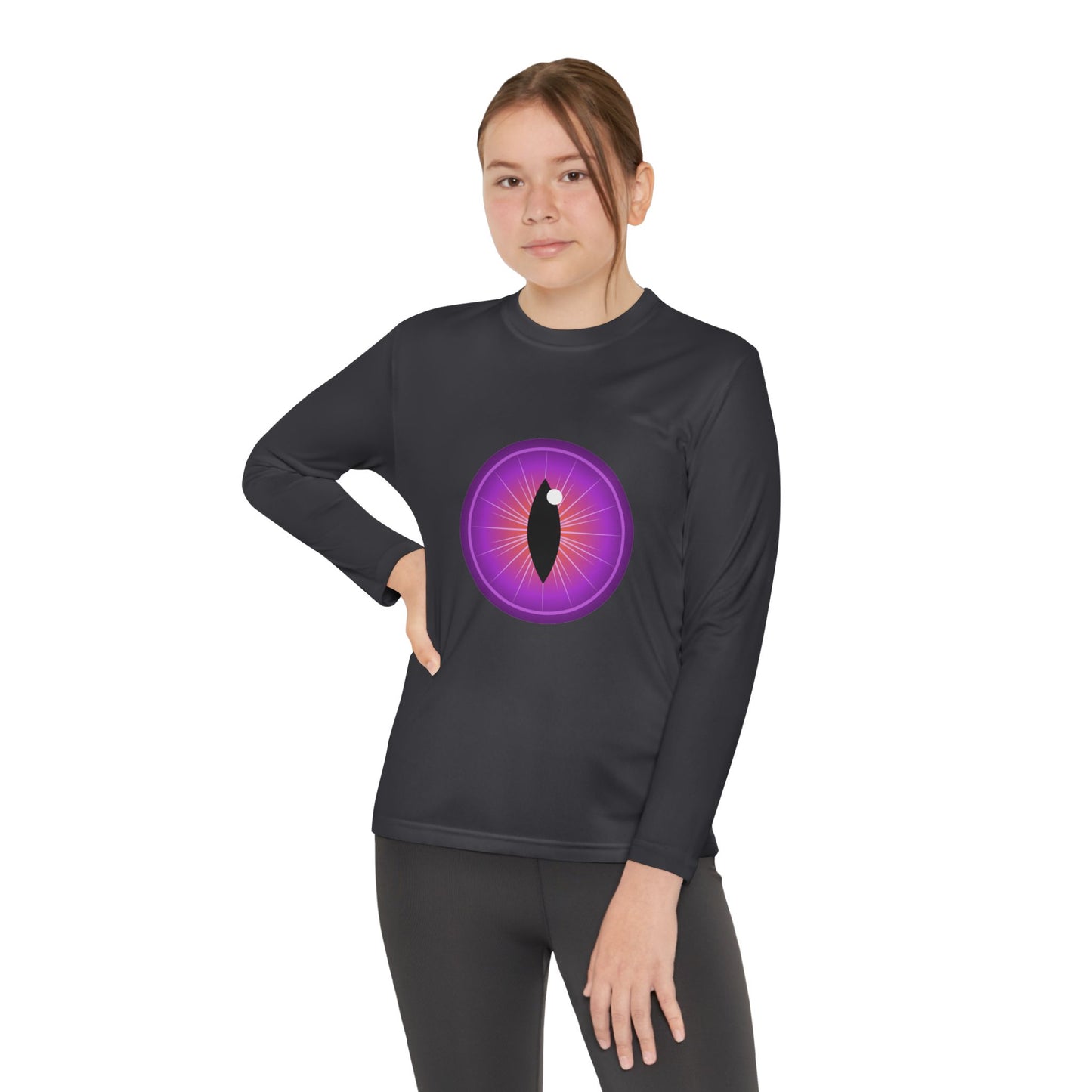 T-Shirt Youth Long Sleeve Monster-Inspired Tee Fun Shirt for Kids Perfect for Halloween Costume Wear Everyday Comfort Cool Graphic T