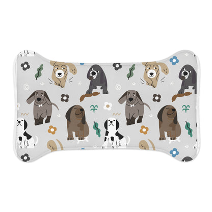 Pet Food Mat Cute Feeding Mat Pet Decor Animal Lover Gift Dog Themed Pet Supplies Bone Shape Food Mat None Slip Floor Protection