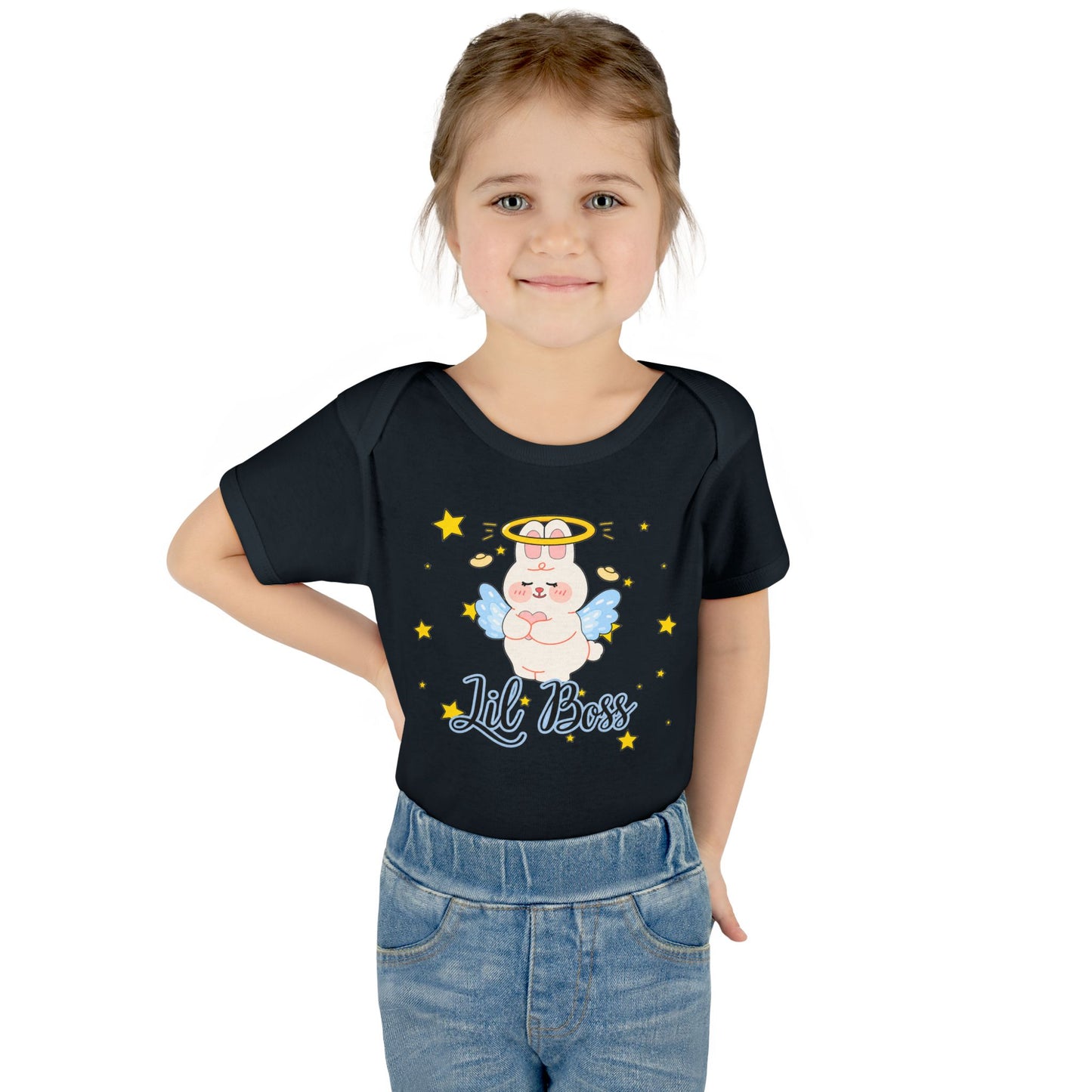Lil Boss Angel Baby Bodysuit — Cute Infant Onesie