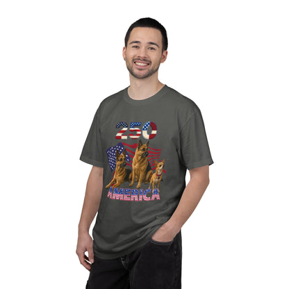 250 America German Shepherds Patriotic T-Shirt