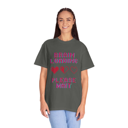 T-Shirt Brain Loading Unisex T-shirt Gamer Gift Fun Gift Geeky Apparel Cute Slogan Tee Perfect for Relaxation