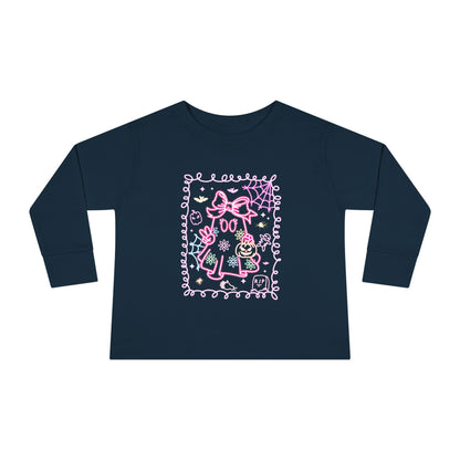 T-Shirt Cute Cat Toddler Long Sleeve Tee Adorable Gift Kids' Fashion Playdate Outfit Baby Shower Present Everyday Wear Halloween