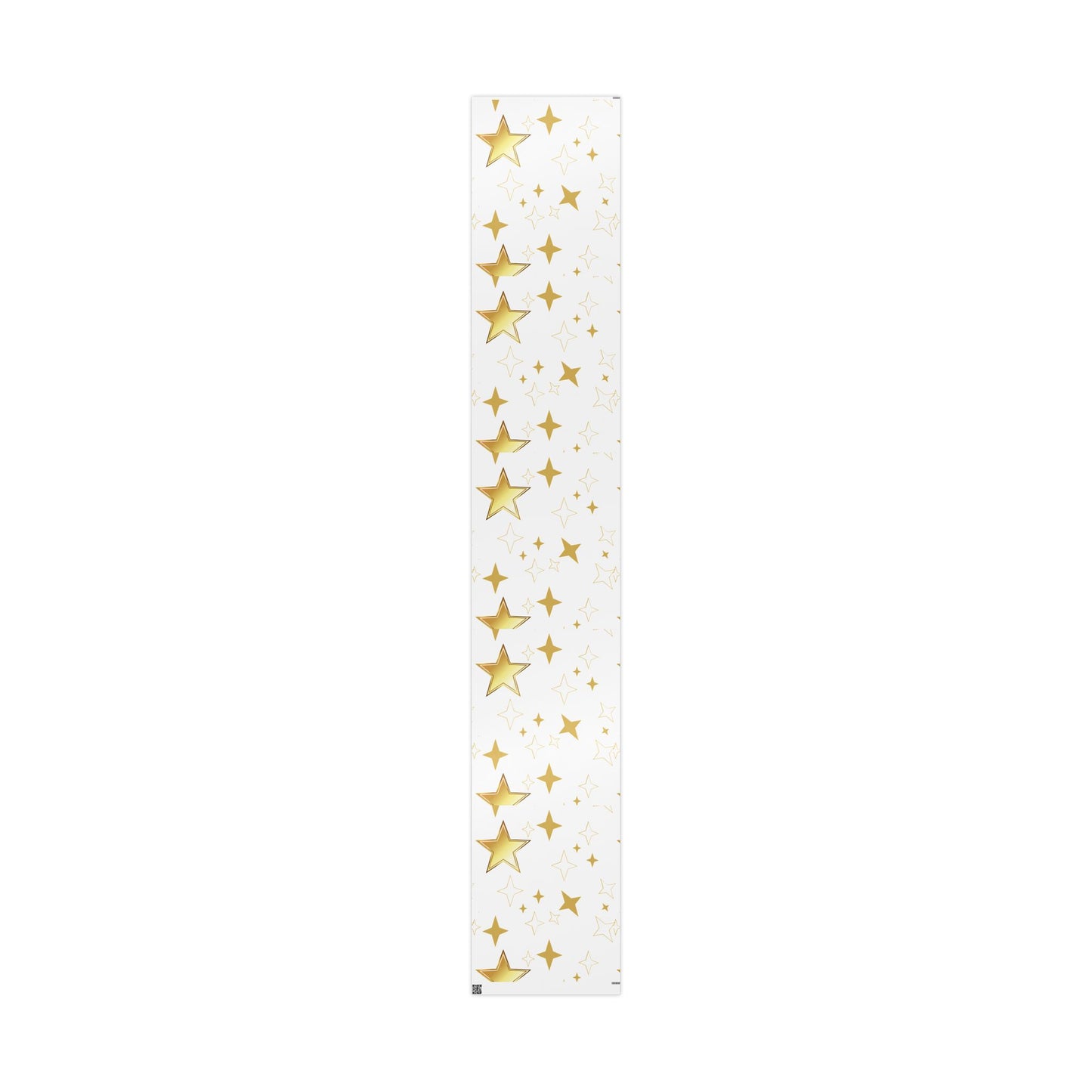 Gold Star Wrapping Paper Roll - Festive Birthday & Celebration Gift Wrap