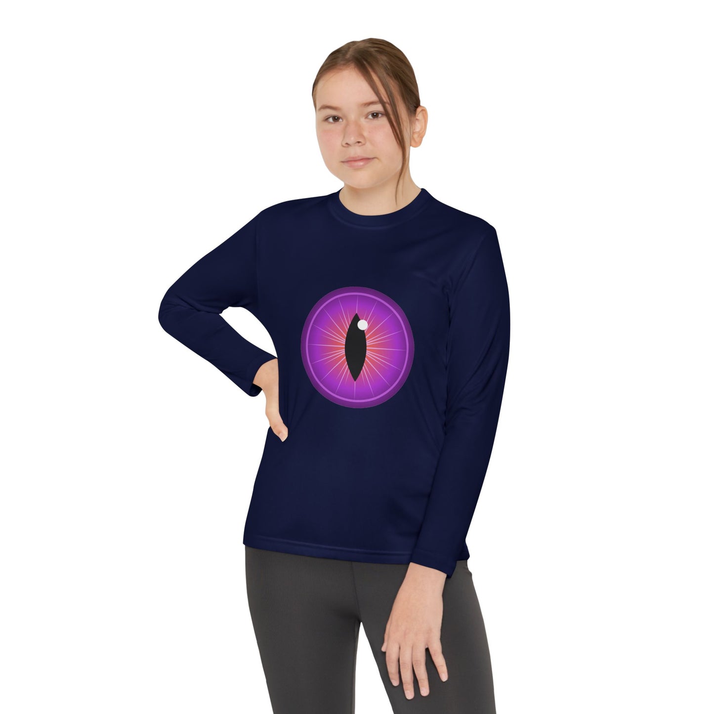 T-Shirt Youth Long Sleeve Monster-Inspired Tee Fun Shirt for Kids Perfect for Halloween Costume Wear Everyday Comfort Cool Graphic T