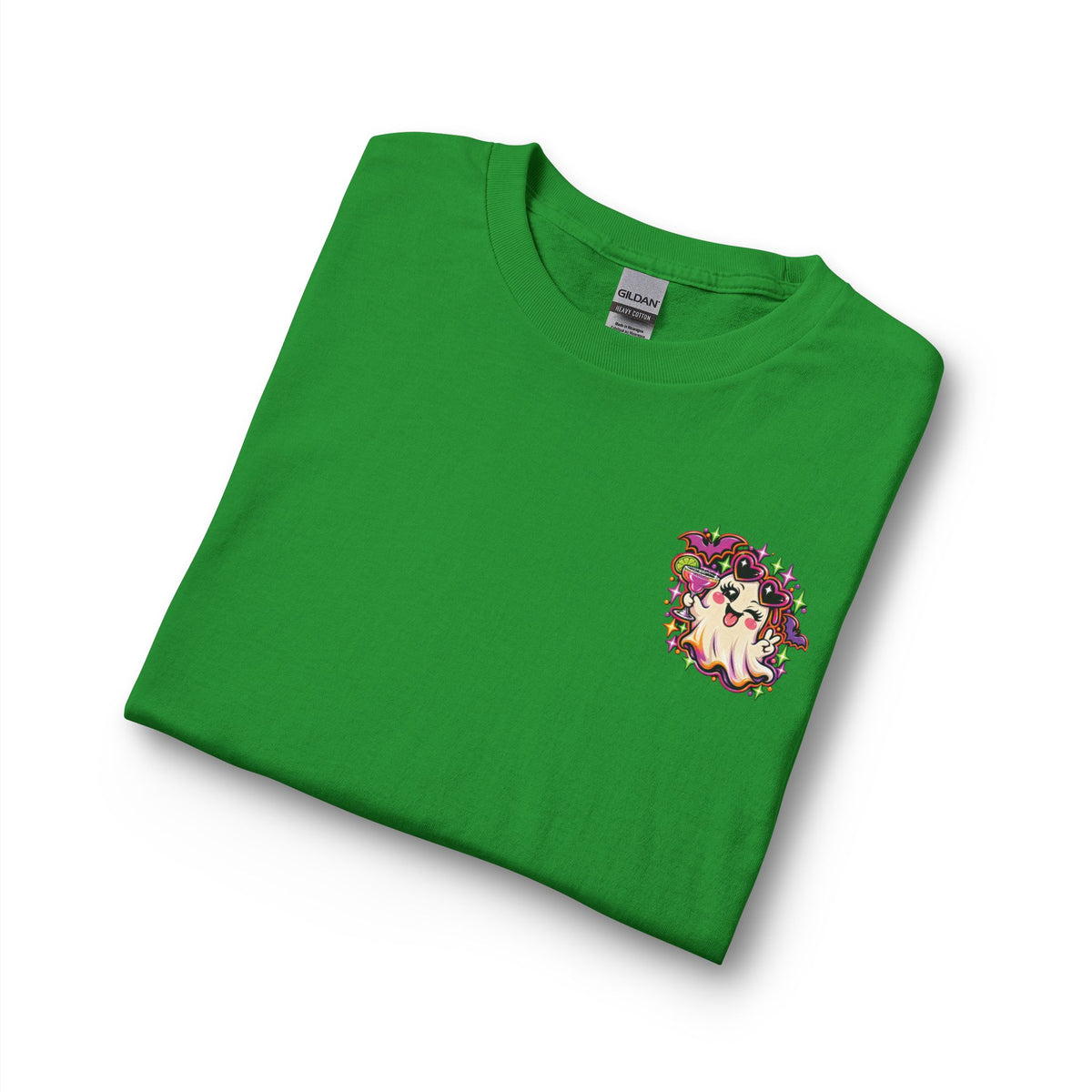 Halloween Long Sleeve Tee — "Just Here for the Boos" Ghost Party Shirt