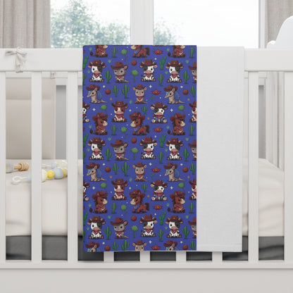 Cozy Fleece Baby Blanket with Playful Animal Print