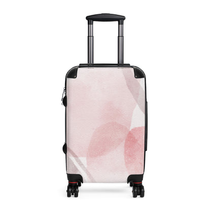 Blush Watercolor Carry-On Suitcase Lightweight Floral Travel Luggage