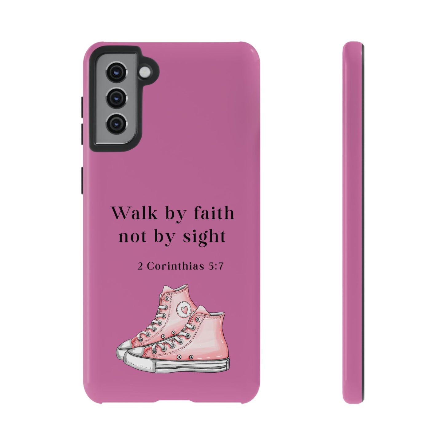 Cellphone Cae Faith-Inspired Phone Case Inspirational Gift Bible Verse Accessory Pink Converse Design Christian Phone Cover