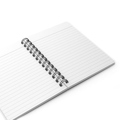 Floral Doodle Spiral Notebook — Bright Retro Flower Journal