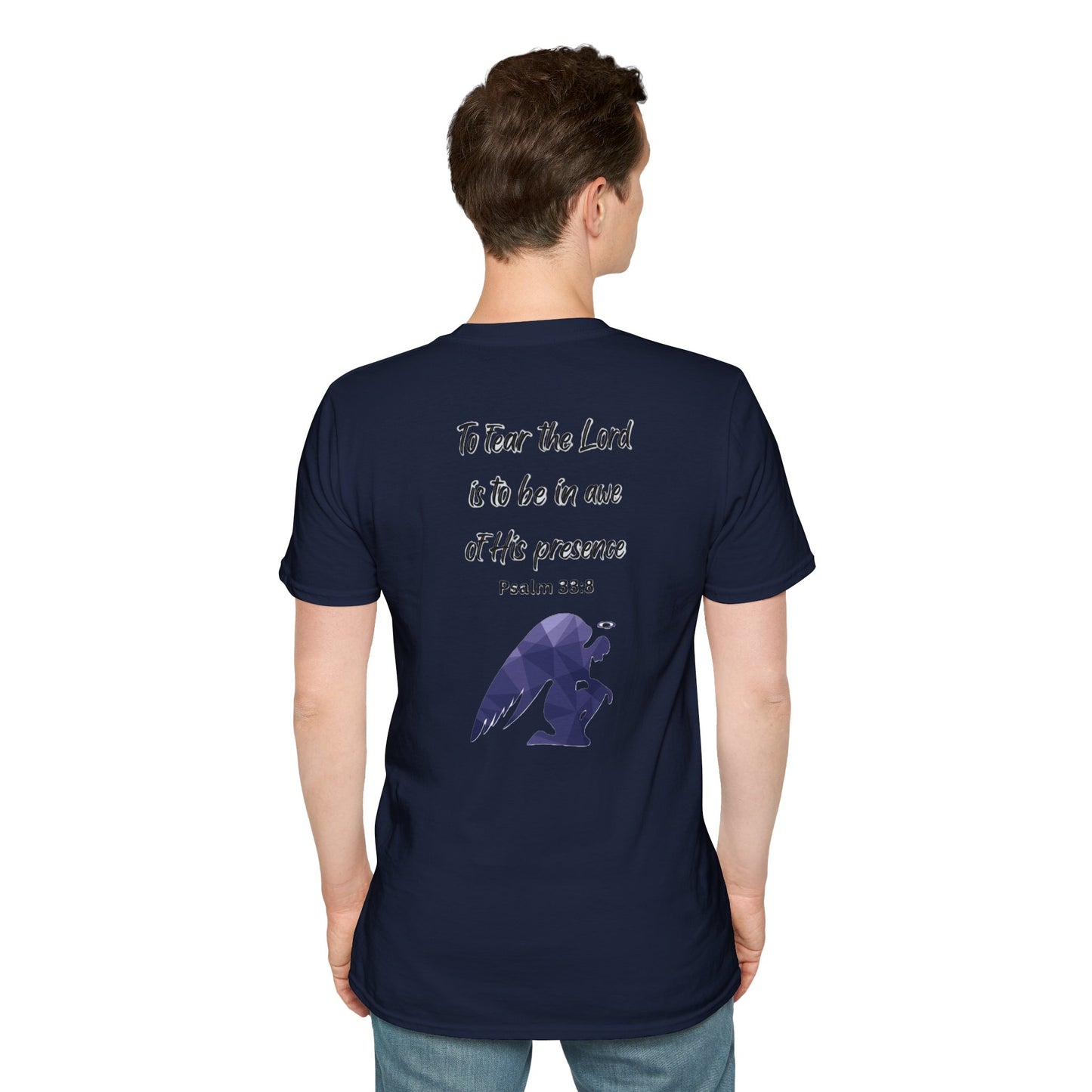 T-Shirt Unisex Softstyle T-Shirt with Inspirational Psalm Design Motivational Tee Christian Apparel Faith-Based Gift Casual Wear