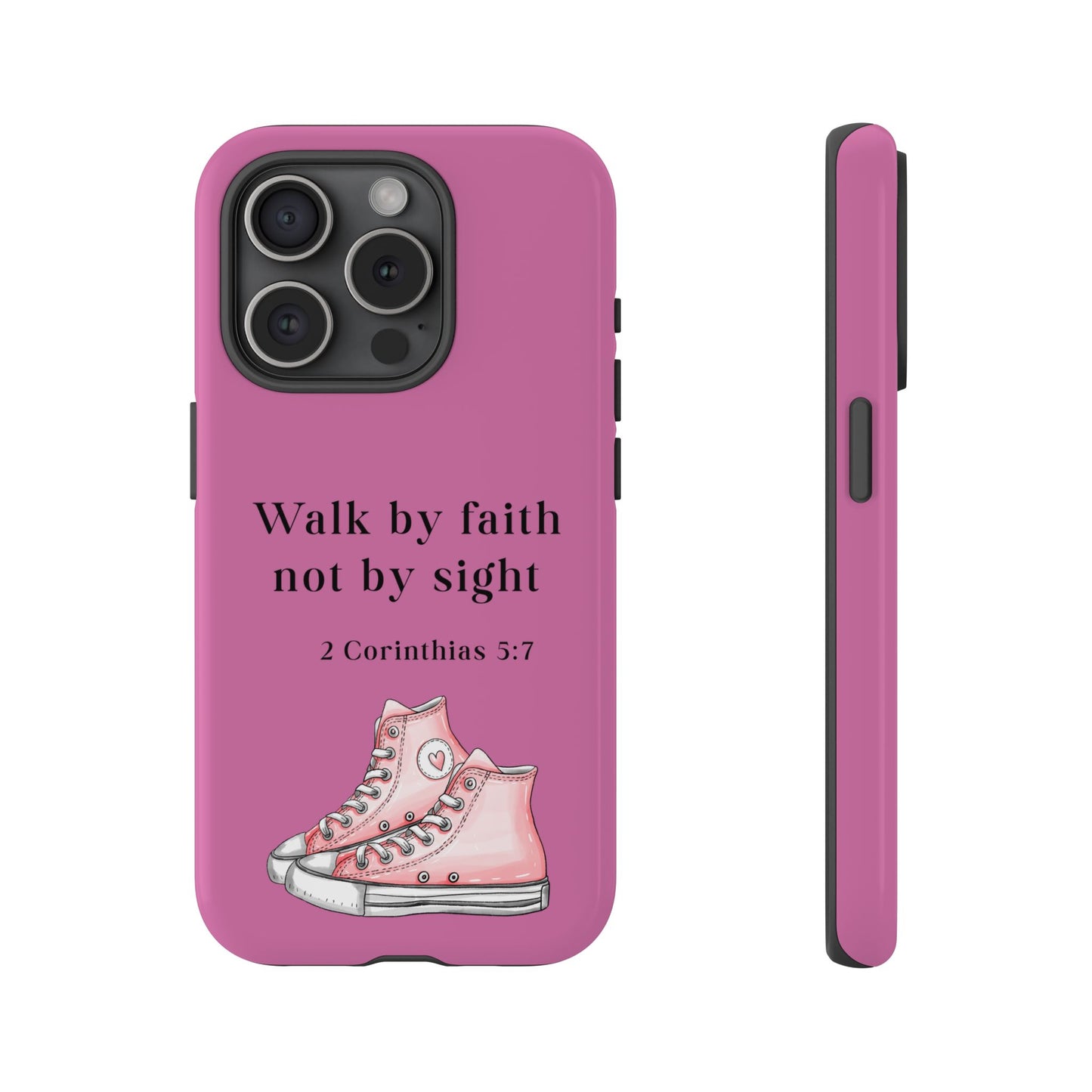 Cellphone Cae Faith-Inspired Phone Case Inspirational Gift Bible Verse Accessory Pink Converse Design Christian Phone Cover