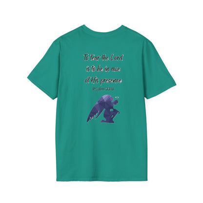 T-Shirt Unisex Softstyle T-Shirt with Inspirational Psalm Design Motivational Tee Christian Apparel Faith-Based Gift Casual Wear