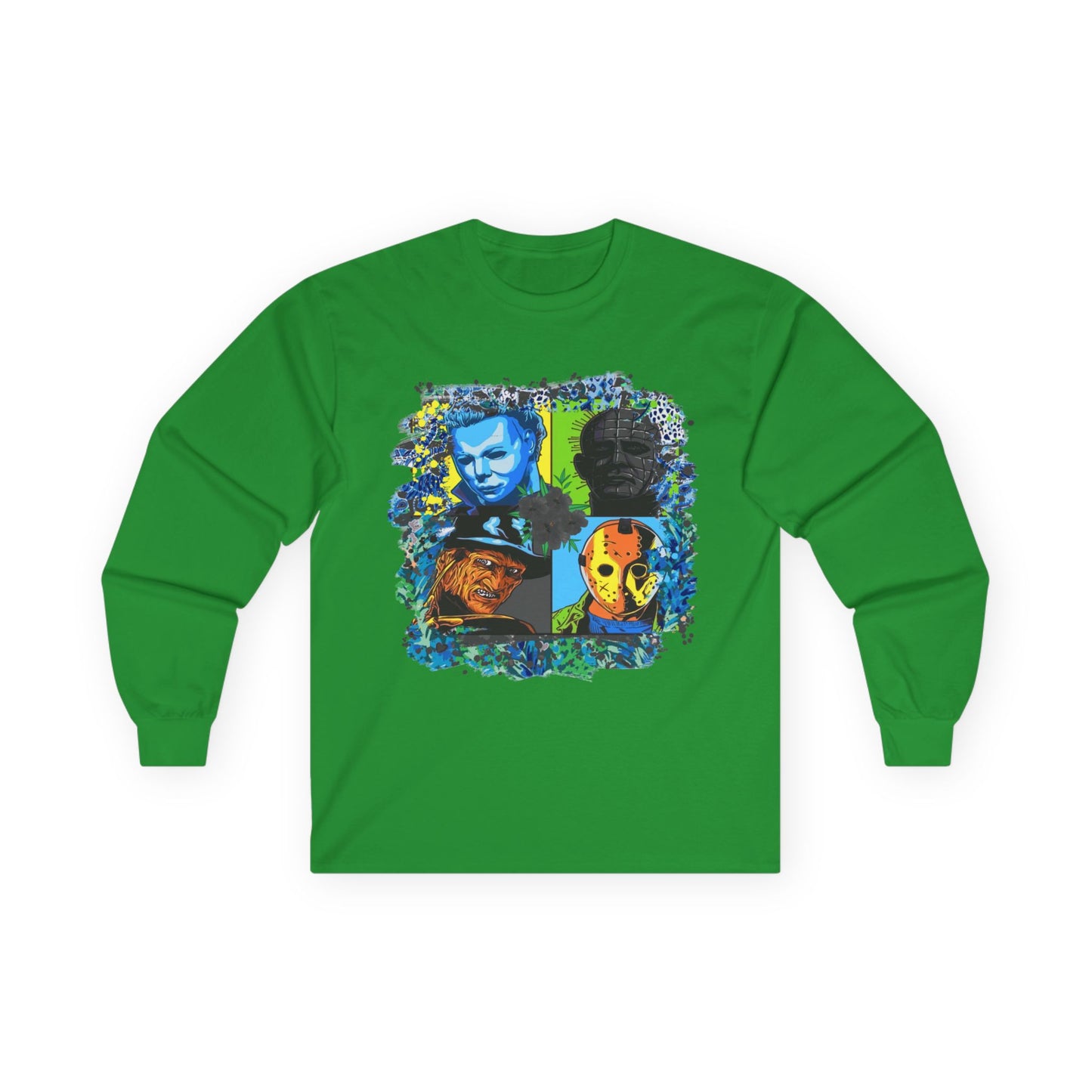 T-Shirt Artistic Long Sleeve Tee Unique Graphic Apparel Unisex Casual Wear Gift for Art Lovers Eco-Friendly Fashion Comfortable Layering Halloween