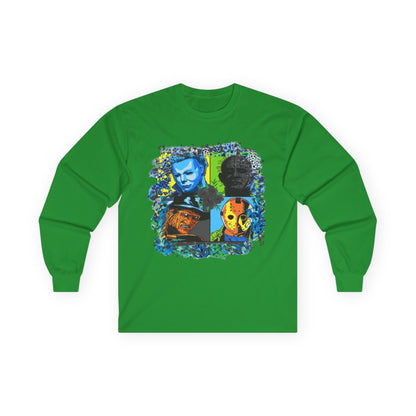 T-Shirt Artistic Long Sleeve Tee Unique Graphic Apparel Unisex Casual Wear Gift for Art Lovers Eco-Friendly Fashion Comfortable Layering Halloween