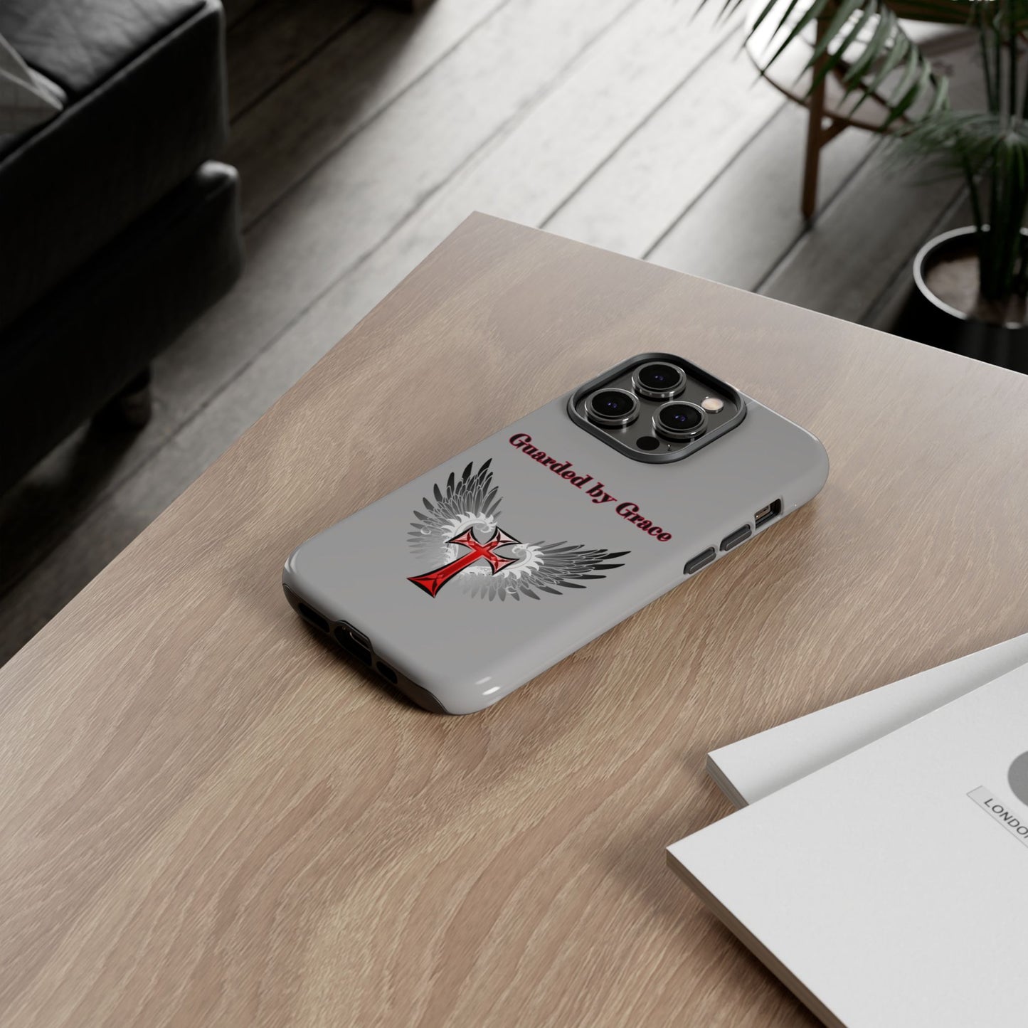 Cell Phone Case with Guardian Angel Design Tough Cases for Protection Spiritual Gifts Unique Accessories Personalized Tech