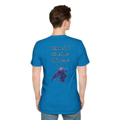 T-Shirt Unisex Softstyle T-Shirt with Inspirational Psalm Design Motivational Tee Christian Apparel Faith-Based Gift Casual Wear