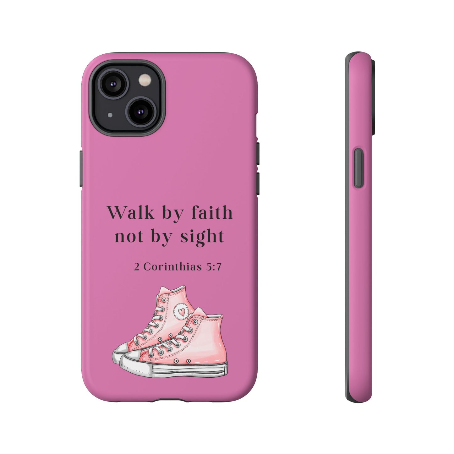 Cellphone Cae Faith-Inspired Phone Case Inspirational Gift Bible Verse Accessory Pink Converse Design Christian Phone Cover