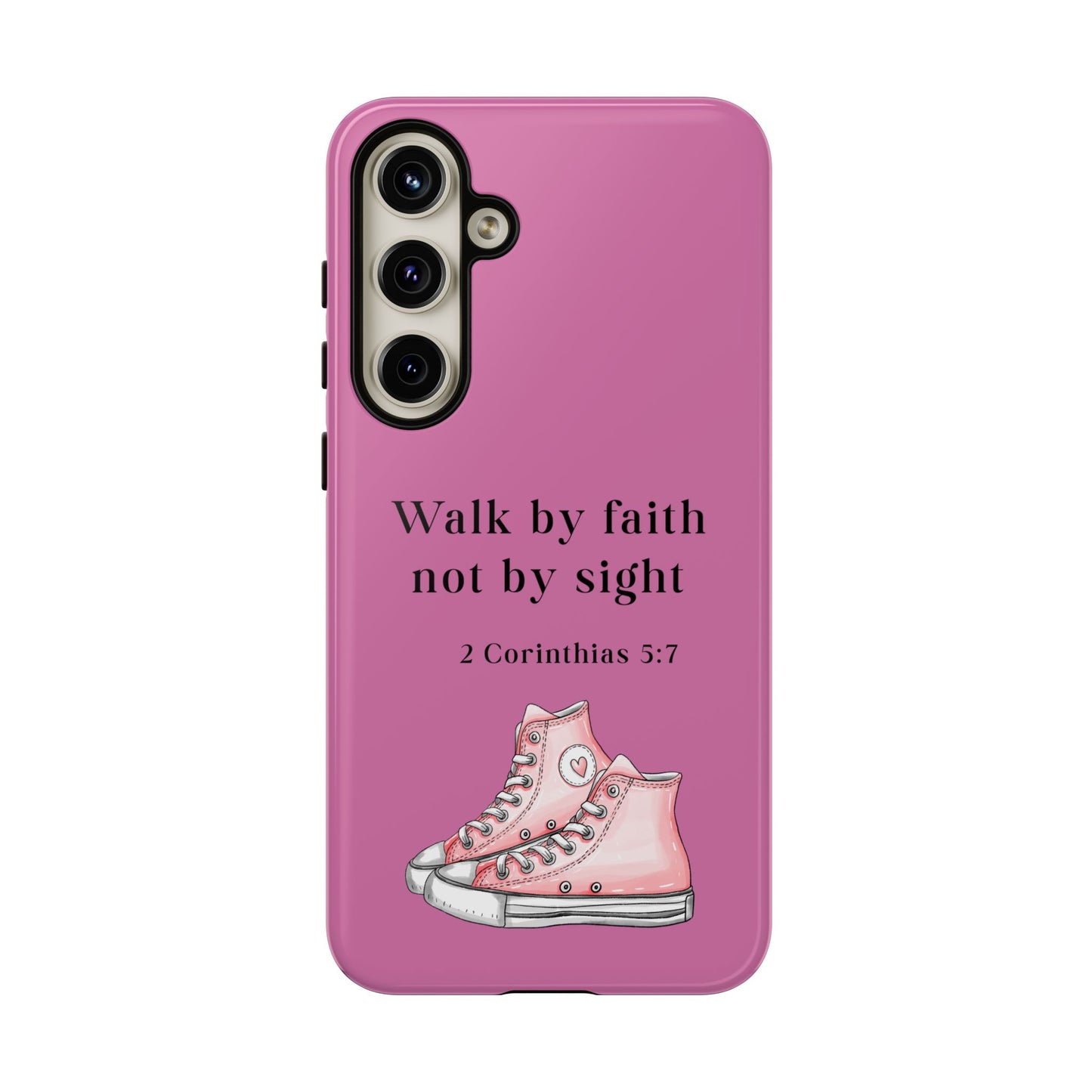 Cellphone Cae Faith-Inspired Phone Case Inspirational Gift Bible Verse Accessory Pink Converse Design Christian Phone Cover
